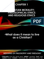 Christian Morality: Philosophical Ethics and Religious Ethics