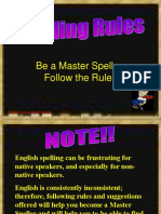 Be A Master Speller: Follow The Rules: © White Educational Products