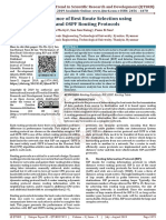 Performance of Best Route Selection Using RIP and OSPF Routing Protocols