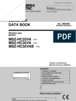 Data Book: MSZ-HC25VA - MSZ-HC35VA - Msz-Hc35Vab