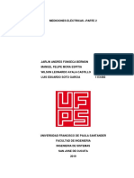 Informe de Laboratorio Mediciones Eléctricas Parte 2 Física Electromagnética