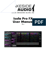 Lakeside Audio - Isola Pro FX User Manual.V2.0