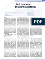 What Is The Best Treatment Approach For Severe Blepharitis?: Key Words: Blepharitis Clinical