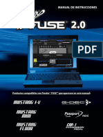 Fender FUSE 2.0 Manual For Mustang G-DeC3 Passport EXP-1 Rev-G Spanish