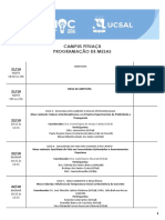 Programação Mesas Pituaçu