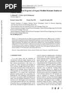 Physico-Mechanical Properties of Organo-Modi Ed Bentonite Reinforced Cement Mortars