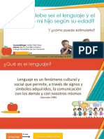 Taller Padres Desarrollo Tipico Del Lenguaje y Como Estimularlo