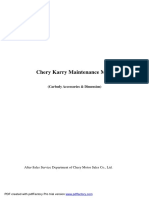 Maintenance Manual of Chery Karry - Carbody Component