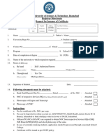 Application Form For Issuance of Certificate PDF