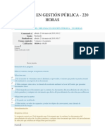 Diploma en Gestión Pública - Examen Final