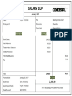 Salary Slip Template