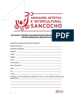 Solicitud y Contrato de Participación Como Expositor en La Septima Version Del Sancocho Fest