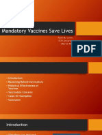 Mandatory Vaccines Save Lives: Adam M. Collins ECPI University Eng120 NFH