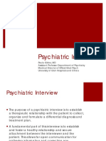 Psychiatric Interview Module 1