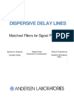 Dispersive Delay Lines: Matched Filters For Signal Processing