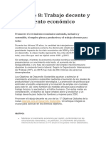 Objetivo 8 (Trabajo Decente y Crecimiento Economico)