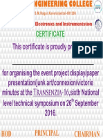 This Certificate Is Proudly Presented To