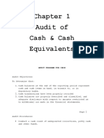 Chapter 1 Audit of Cash and Cash Equivalents