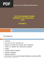 M.SC (PM) Dispute Resolution Lecture