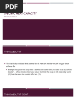 Specific Heat Capacity