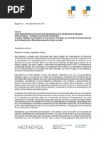 Comunicado Mota-Engil - Proyecto FFIE