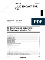 PC78US-8 Testing and Adjusting