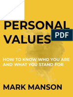 Personal Values - Mark Manson