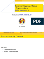 Topic 09: Conformal Mappings, Mobius Tranformations: MA201 Mathematics III