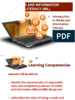 Introduction To MIL Part 2 Characteristics of Information Literate Individual and Importance of MIL1