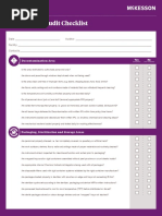 Instrument Sterilization Audit Checklist