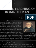 Ethical Teaching of IMMANUEL KANT