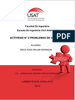 Actividad #2 Problemas de Vectores