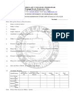 Frontier College Admission Form