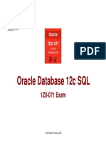 Oracle Database 12c SQL 1Z0 071 Exam