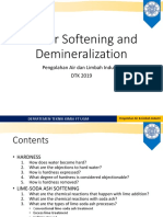 Water Softening and Demineralization: Pengolahan Air Dan Limbah Industri DTK 2019