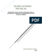 Especificaciones Técnicas de Obra