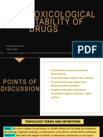 Toxicological Stability of Drugs: de Jesus, Adia Cavrinni G. Manalo, Alyssa A