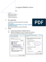 How To Upgrade TDM1001 in Uboot