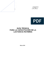 Guia Tecnica para Capacitacion Lactancia Materna