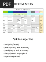 Adjective Series