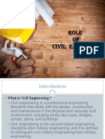 Role of Civil Engineers and Different Branches of Civil Engineering