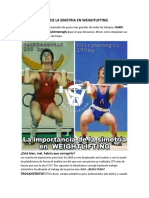 La Importancia de La Simetria en Weightlifting