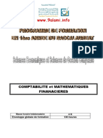 Programme de Formation en 1er Année Du Baccalauréat Comptabilité Et Mathématiques Financières