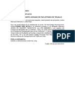 Modelo de Poder Por Acta en Proceso de Alimentos para Abogado