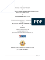 Summer Internship Project HDFC Bank PDF