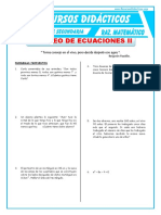 Planteo de Ecuaciones Ii: " Toma Consejo en El Vino, Pero Decide Después Con Agua "