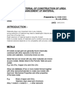 Lecture On Material of Construction