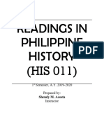 Readings in Philippine History Portfolio