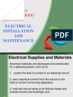 Electrical Installation and Maintenance