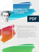 Sren Kierkegaard Teleological Suspension of The Ethical: Philosophy Class @2019